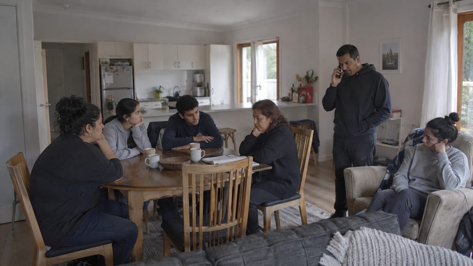 When the coroner is involved: a family gathered quietly together at home