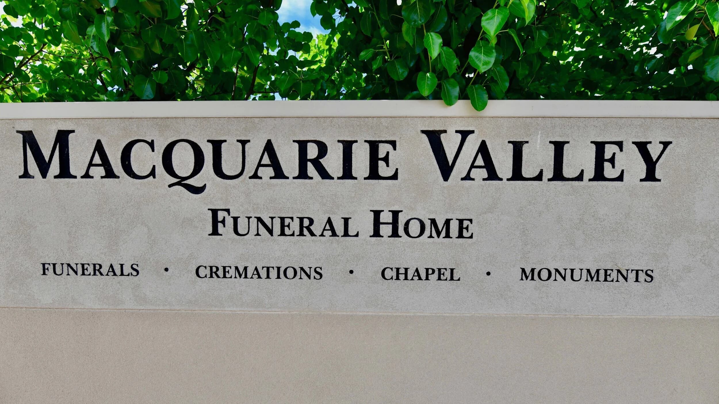 Macquarie Valley Funerals and Monuments premises