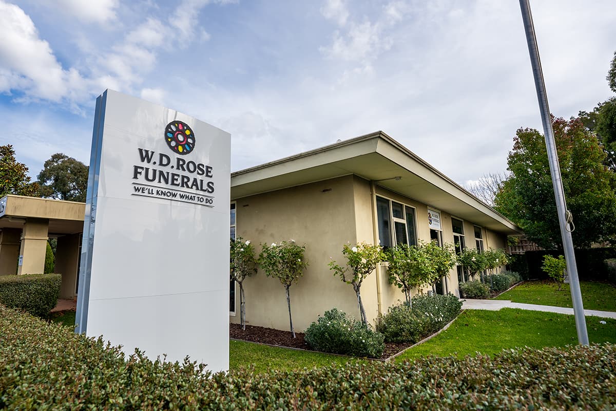 W.D. Rose Funerals Cheltenham premises