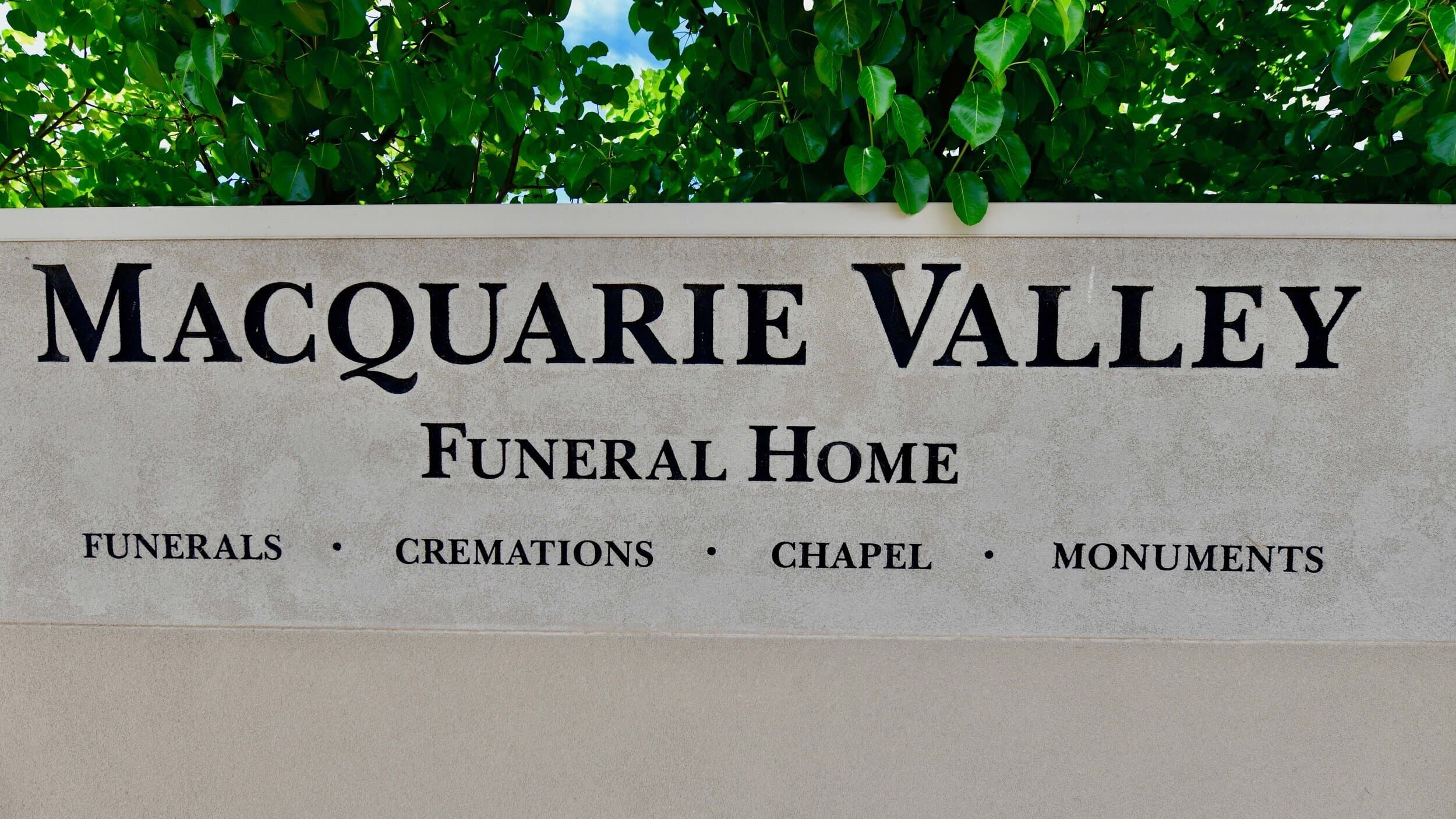 Macquarie Valley Funerals and Monuments premises