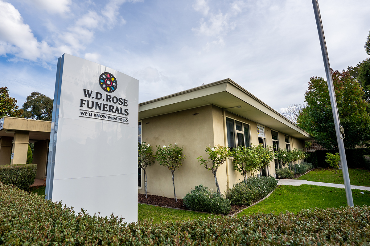 W.D. Rose Funerals Cheltenham premises