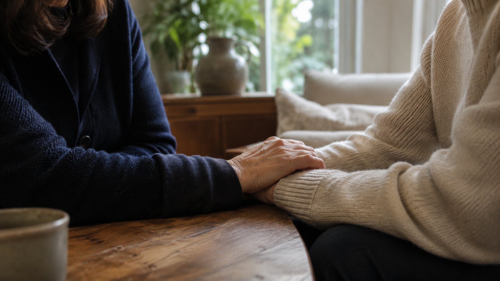 Accessing bank accounts after a death: a couple reviewing financial documents together