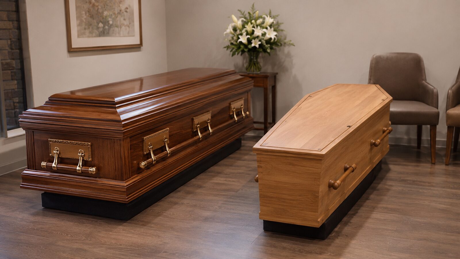 Coffins and caskets in Australia: a coffin and casket comparison at a funeral home