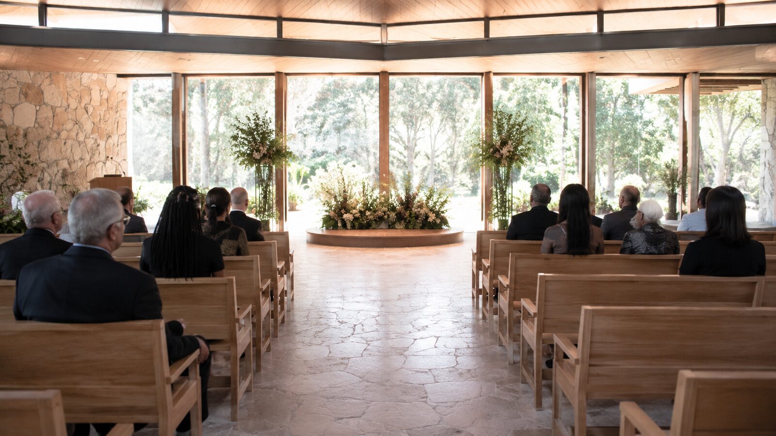 A chapel service