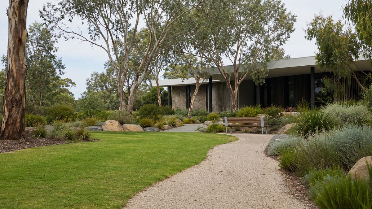 Jewish funeral in Australia: a garden lawn cemetery with native trees