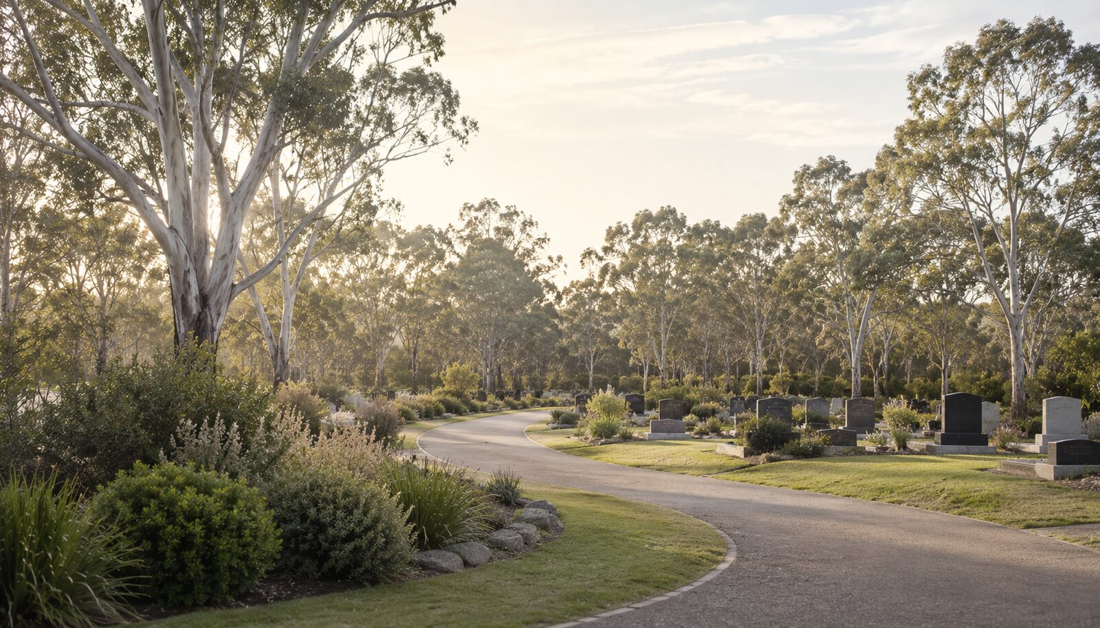 A natural bushland cemetery
